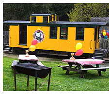 Train Party - the party area